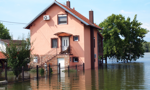 flooded house